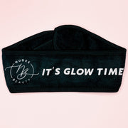 It’s Glow Time - Black Cosmetic Wrap Headband Nudee Beauty 